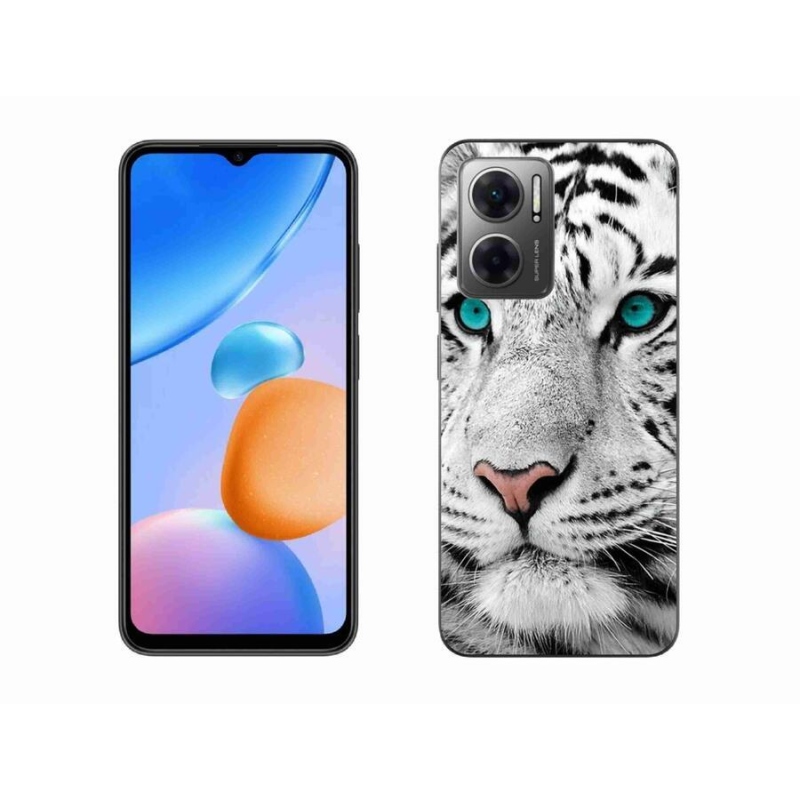 Gél borítás mmCase a Xiaomi Redmi 10 5G készülékhez - fehér tigris