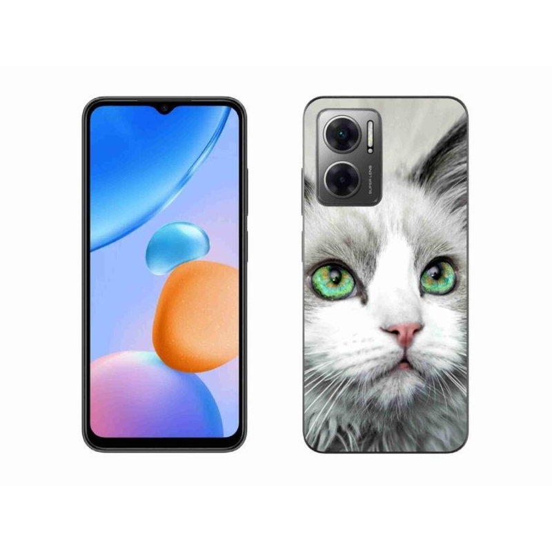 Gél borítás mmCase a Xiaomi Redmi 10 5G számára - macska nézet