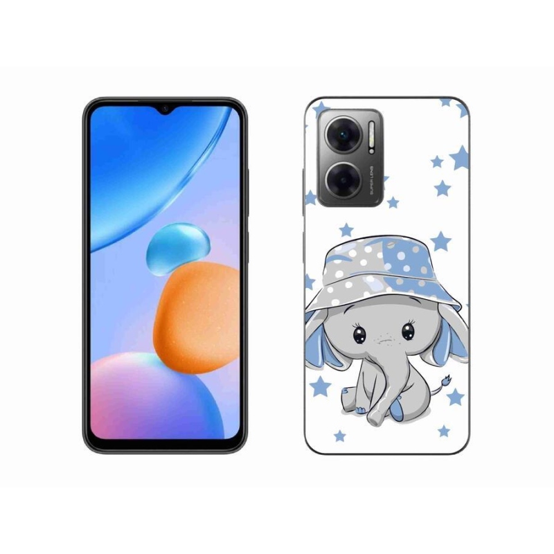 Gél borítás mmCase a Xiaomi Redmi 10 5G készülékhez - kék elefánt
