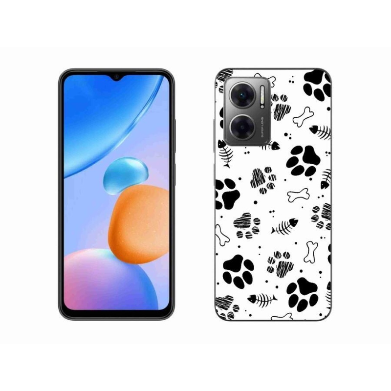 Gél borítás mmCase a Xiaomi Redmi 10 5G-hez - kutyamancsok 1