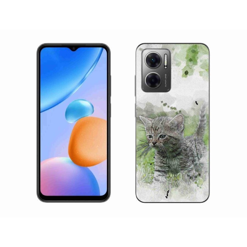 Gél borító mmCase a Xiaomi Redmi 10 5G-hez - aranyos cica 1