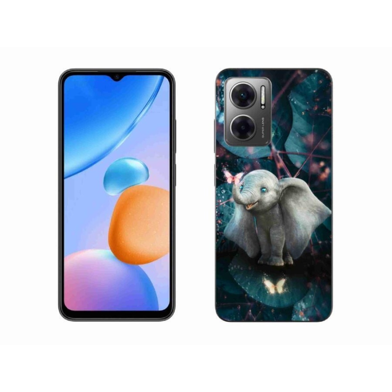 Gél borító mmCase a Xiaomi Redmi 10 5G-hez - aranyos elefánt