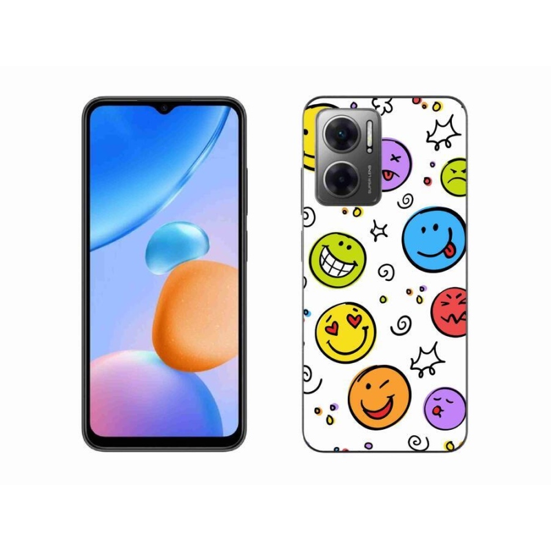 Gél borító mmCase a Xiaomi Redmi 10 5G számára - smiley-k