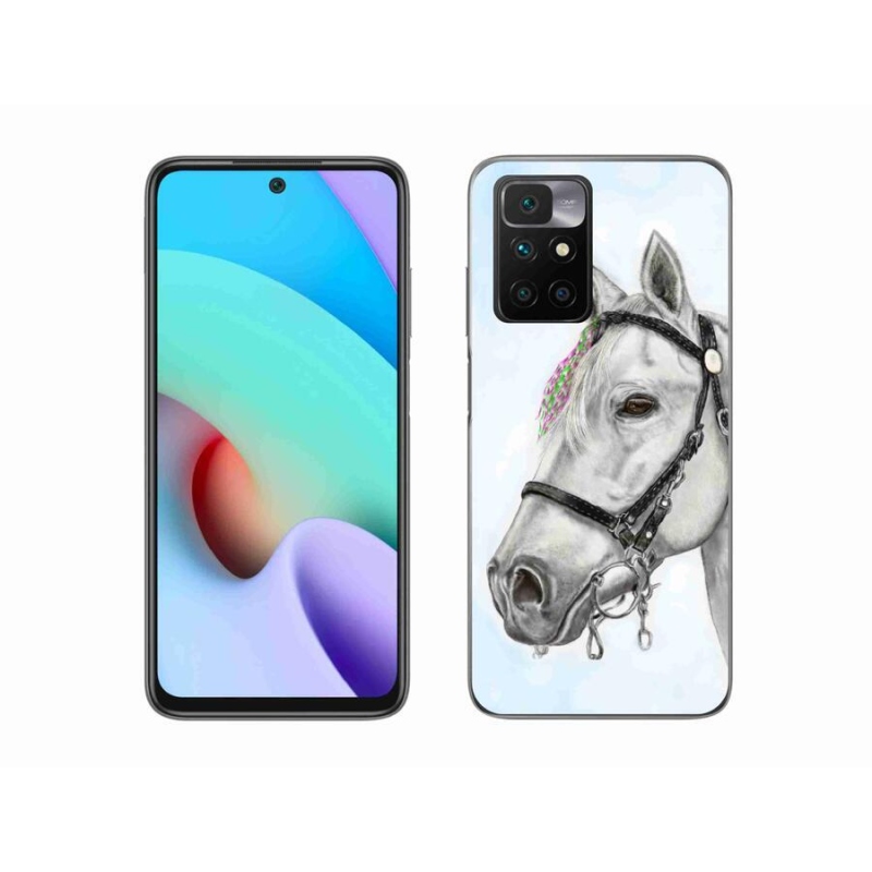 Zselés borítás mmCase a Xiaomi Redmi 10/Redmi 10 (2022) - fehér ló 1