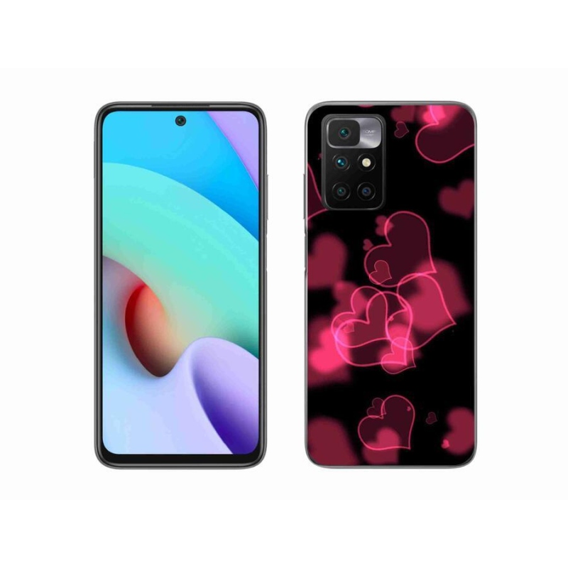 Gél védőhuzat mmCase a Xiaomi Redmi 10/Redmi 10 (2022) - piros szívek