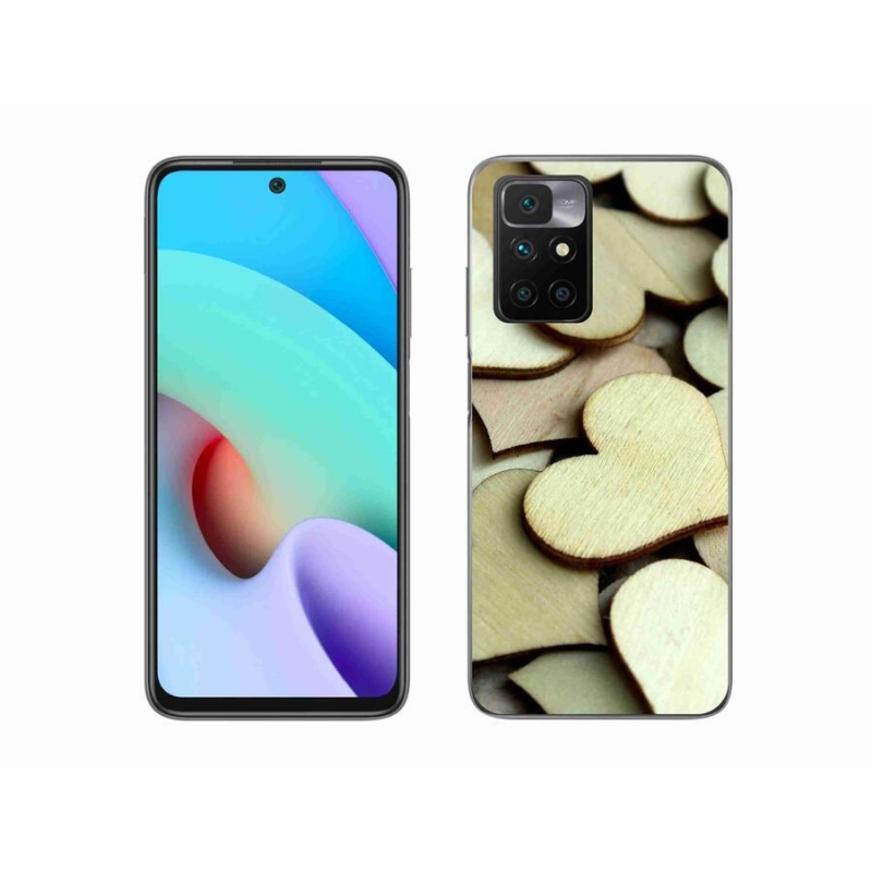 Gél borítás mmCase a Xiaomi Redmi 10/Redmi 10 (2022) - fa szívek