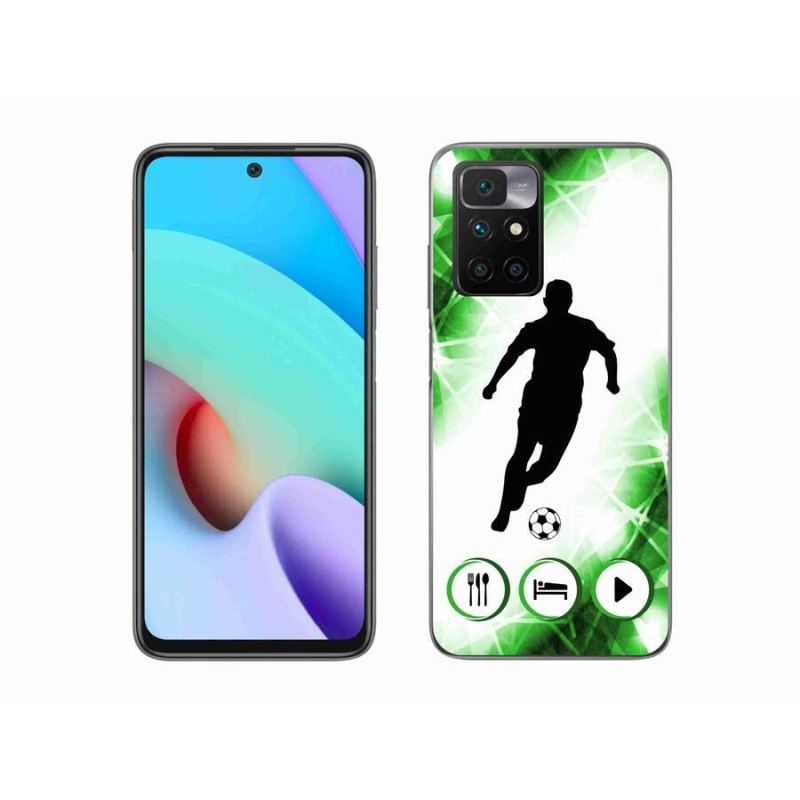 Zselés borítás mmCase a Xiaomi Redmi 10/Redmi 10 (2022) - focista számára
