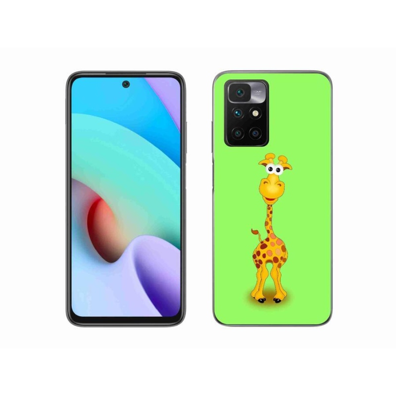 Gél borító mmCase a Xiaomi Redmi 10/Redmi 10 (2022) - rajzfilm zsiráfhoz