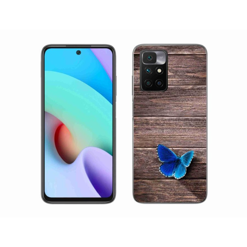 Gél védőhuzat mmCase a Xiaomi Redmi 10/Redmi 10 (2022) - kék pillangó 1