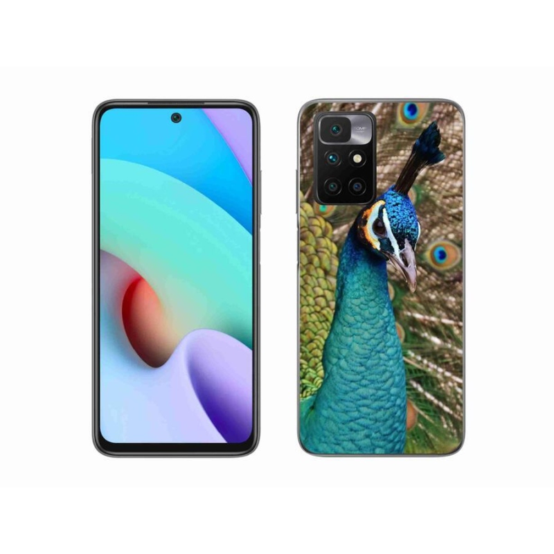 Zselés borítás mmCase a Xiaomi Redmi 10/Redmi 10 (2022) - páva