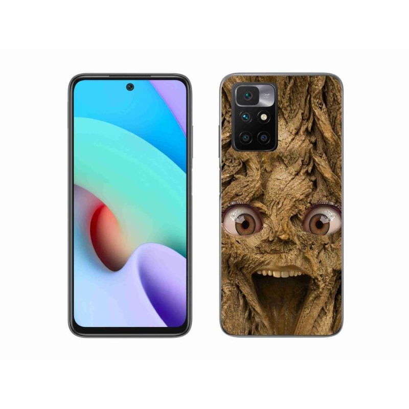 Gél borító mmCase a Xiaomi Redmi 10/Redmi 10 (2022) - vidám fa szemekkel