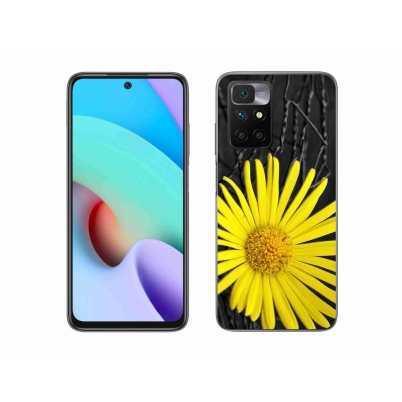 Gél védőhuzat mmCase a Xiaomi Redmi 10/Redmi 10 (2022) - sárga virág