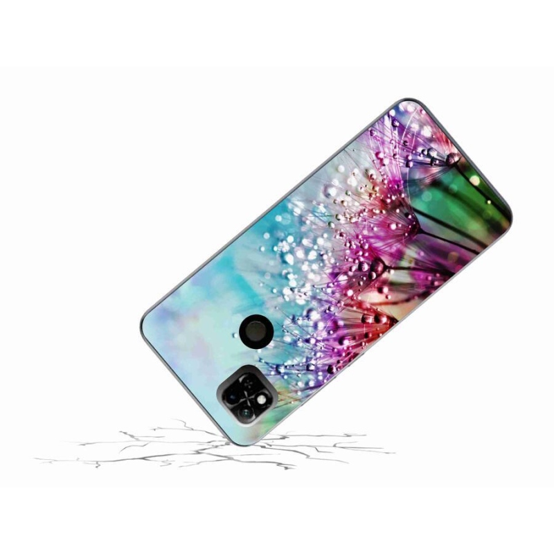 Gél borító mmCase a Xiaomi Redmi 10A számára - színes virágok