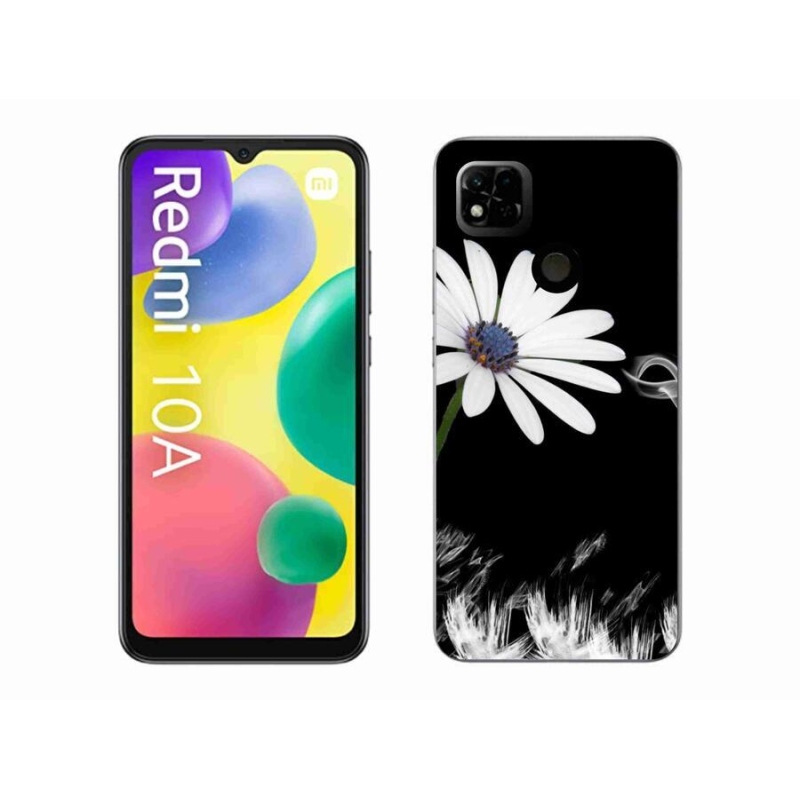 Gél borítás mmCase a Xiaomi Redmi 10A számára - fehér virág