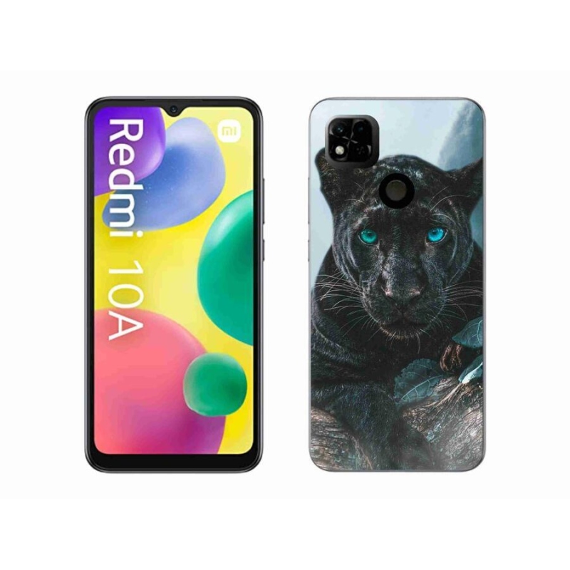 Gél borítás mmCase a Xiaomi Redmi 10A számára - fekete párduc