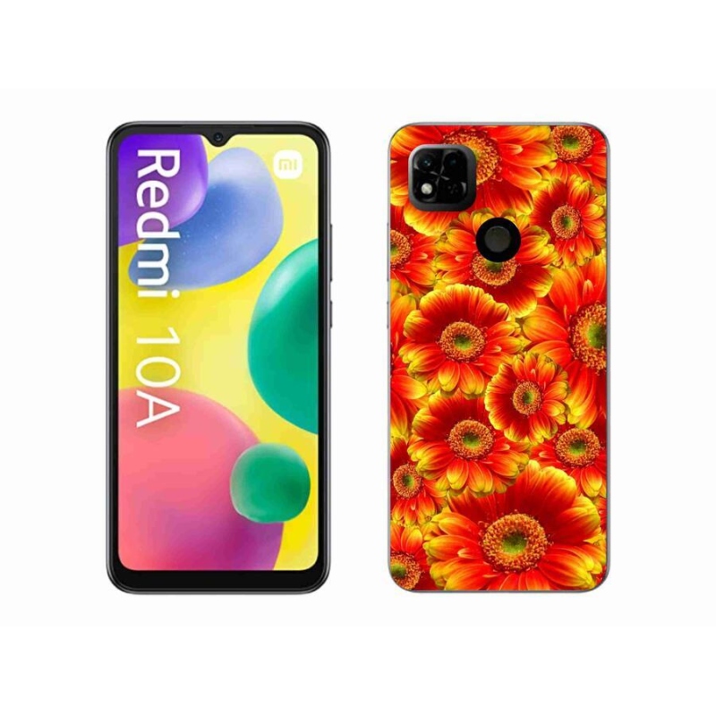 Gél borítás mmCase a Xiaomi Redmi 10A számára - gerbera 1