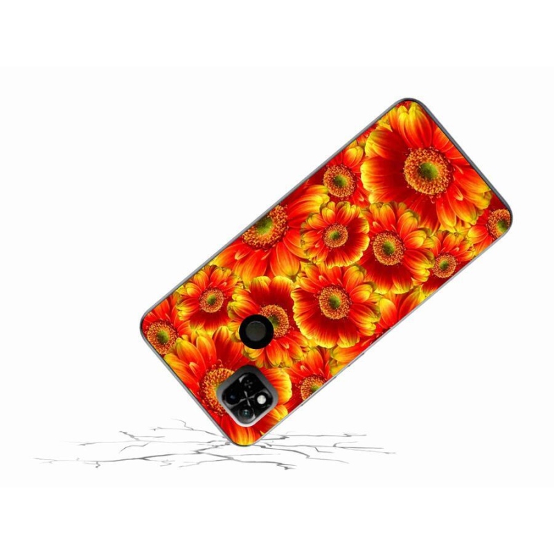 Gél borítás mmCase a Xiaomi Redmi 10A számára - gerbera 1