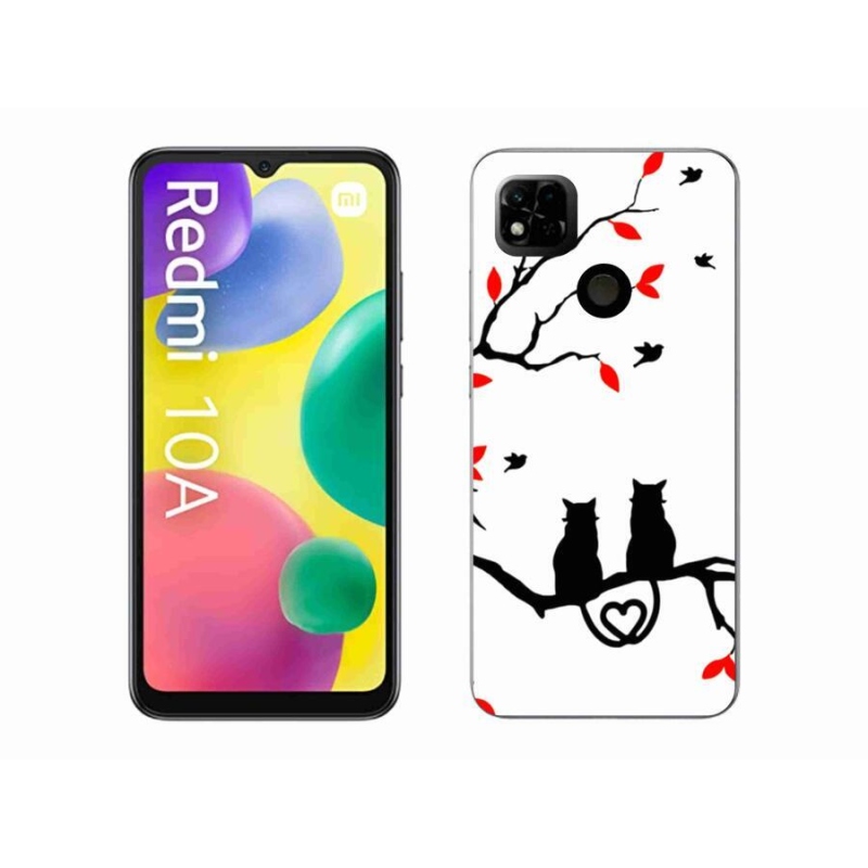 Gél borítás mmCase a Xiaomi Redmi 10A számára - macska szeretet