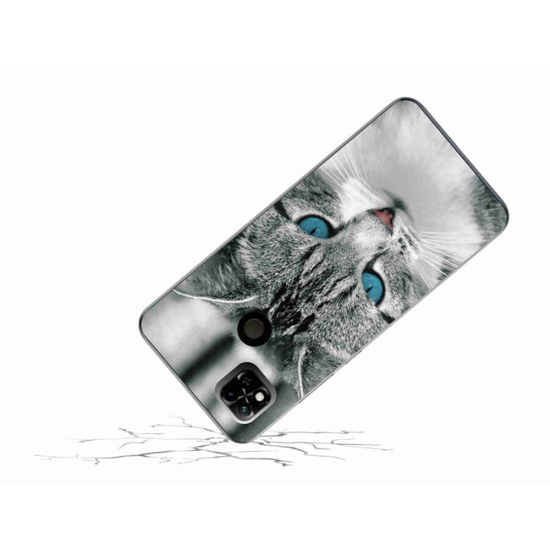 Gél borítás mmCase a Xiaomi Redmi 10A számára - macskaszem 1