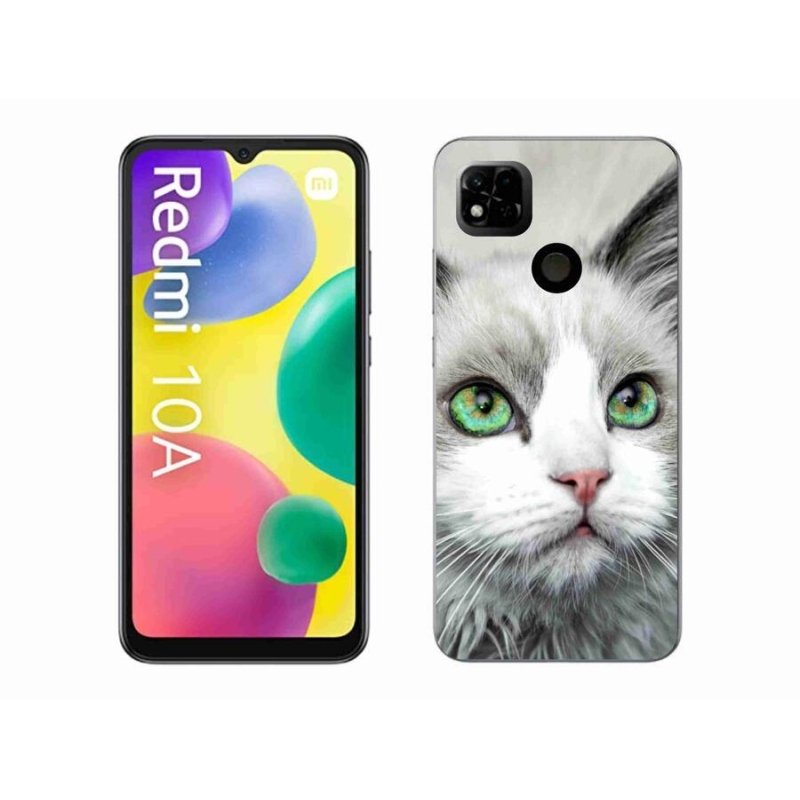 Gél borítás mmCase a Xiaomi Redmi 10A számára - macska nézet