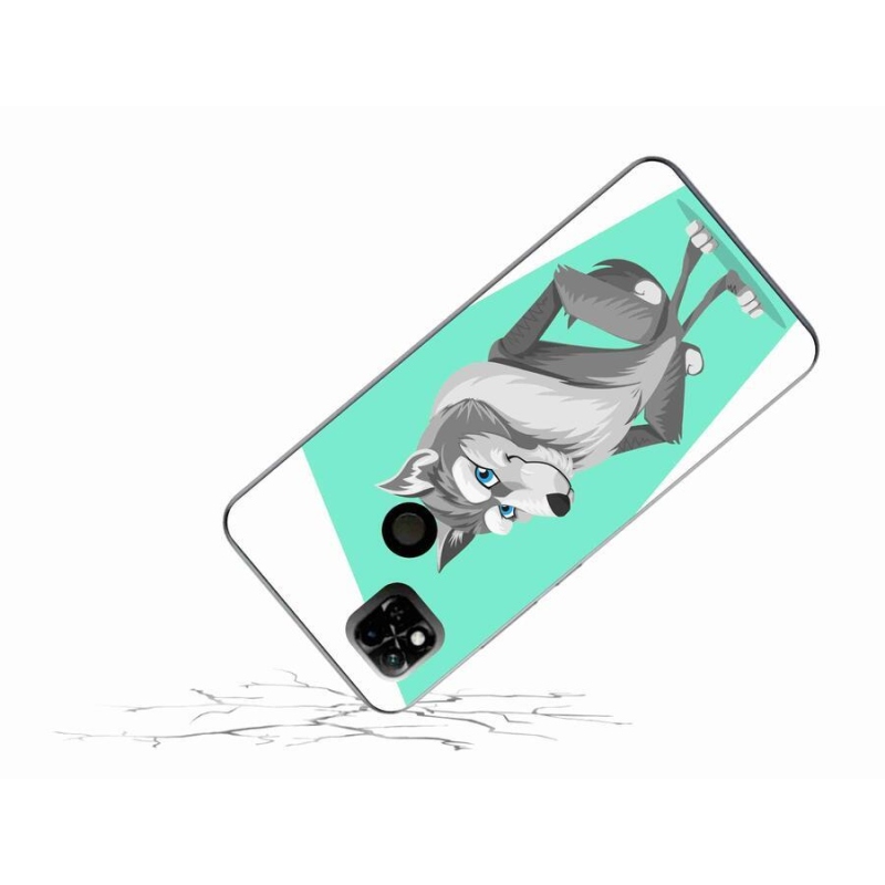 Gél borítás mmCase a Xiaomi Redmi 10A számára - rajzfilm farkas
