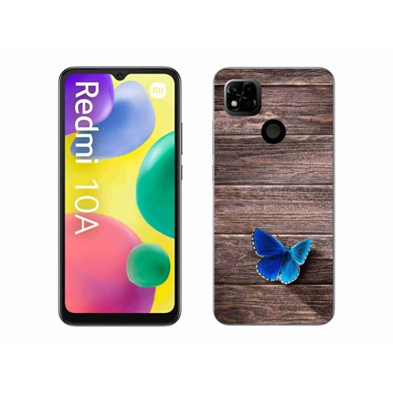Gél borítás mmCase a Xiaomi Redmi 10A - kék pillangó 1