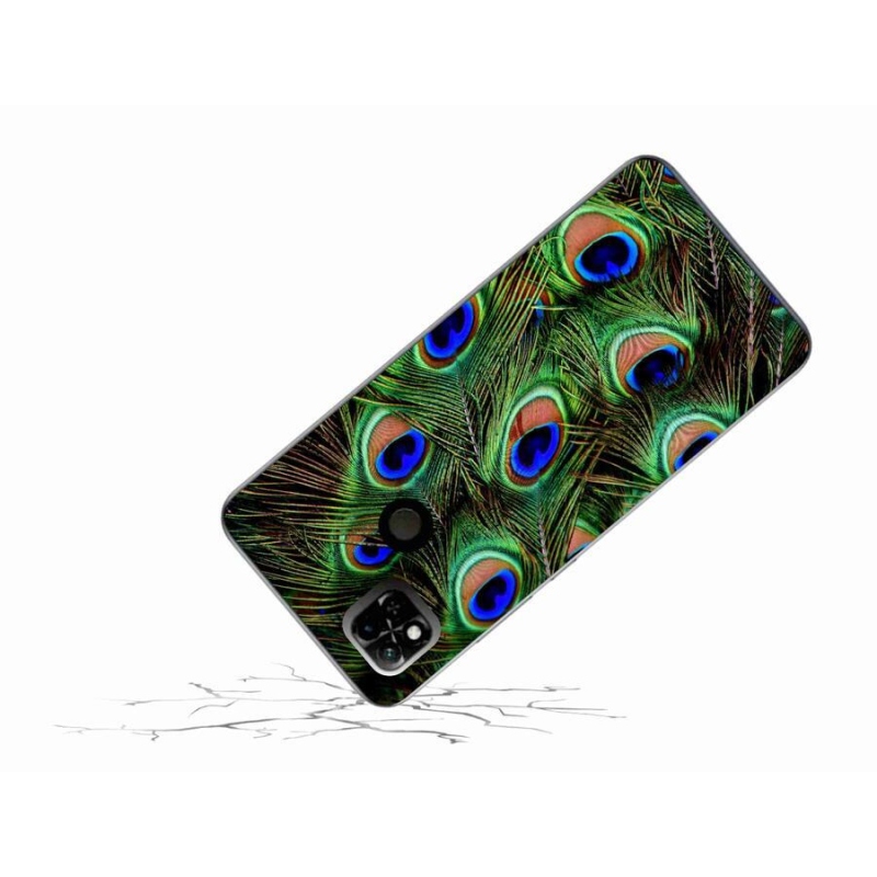 Gél borítás mmCase a Xiaomi Redmi 10A-hoz - pávatoll