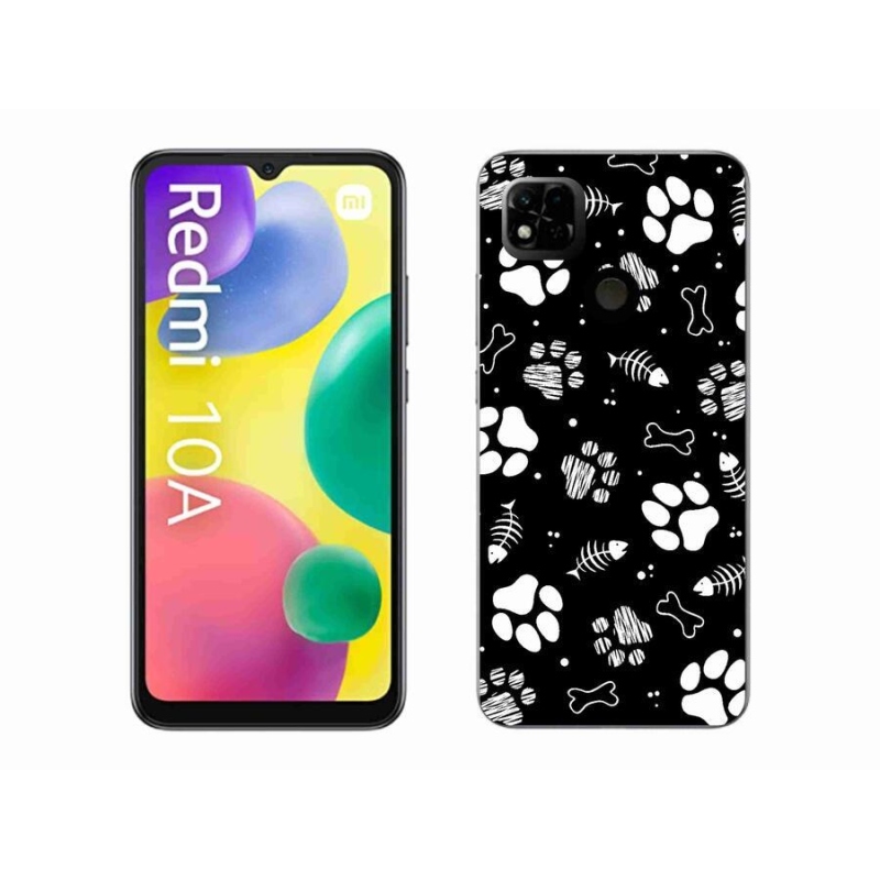 Gél borítás mmCase a Xiaomi Redmi 10A számára - kutyamancsok