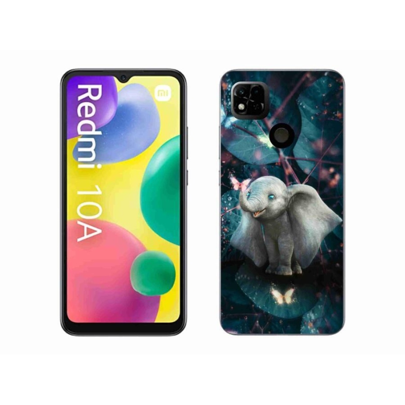 Gél borító mmCase a Xiaomi Redmi 10A számára - aranyos elefánt