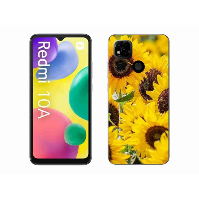 Gél borítás mmCase a Xiaomi Redmi 10A számára - Napraforgó