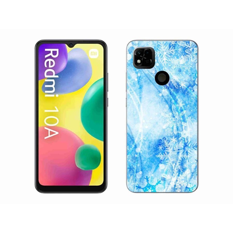 Gél borítás mmCase a Xiaomi Redmi 10A számára - hópelyhek
