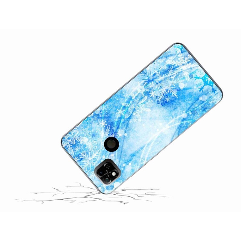 Gél borítás mmCase a Xiaomi Redmi 10A számára - hópelyhek