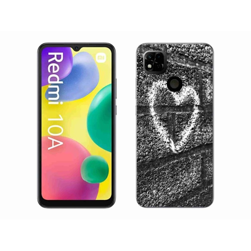 Gél borítás mmCase a Xiaomi Redmi 10A számára - szív a falon