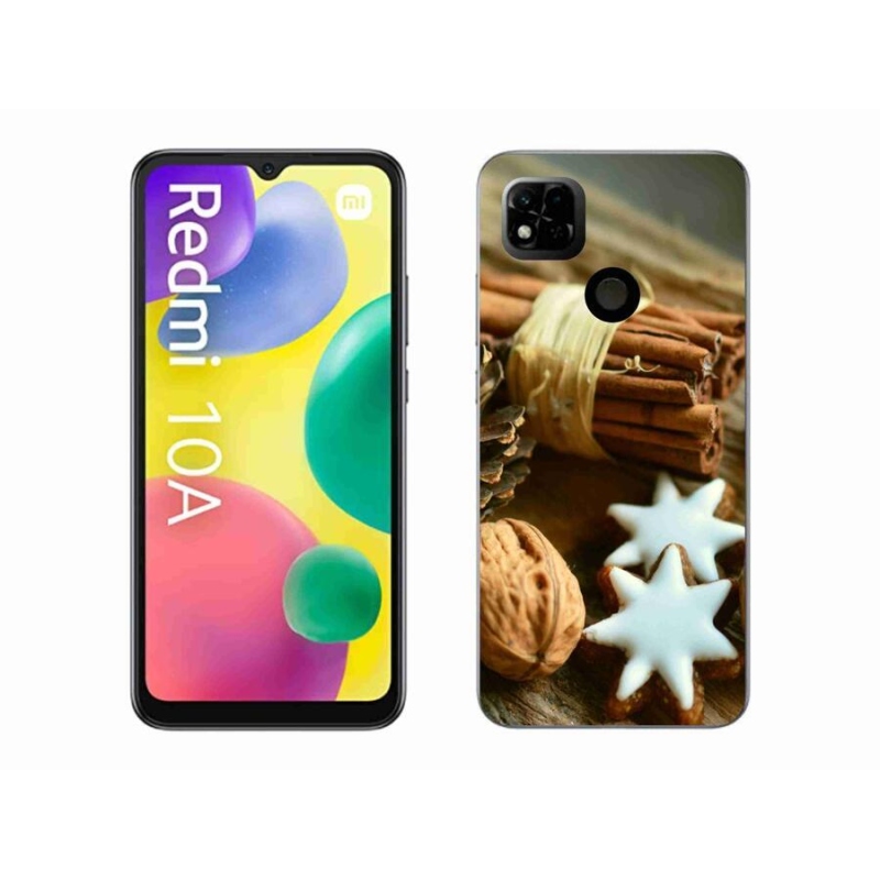 Gél borítás mmCase a Xiaomi Redmi 10A számára - Karácsonyi kutya és macska