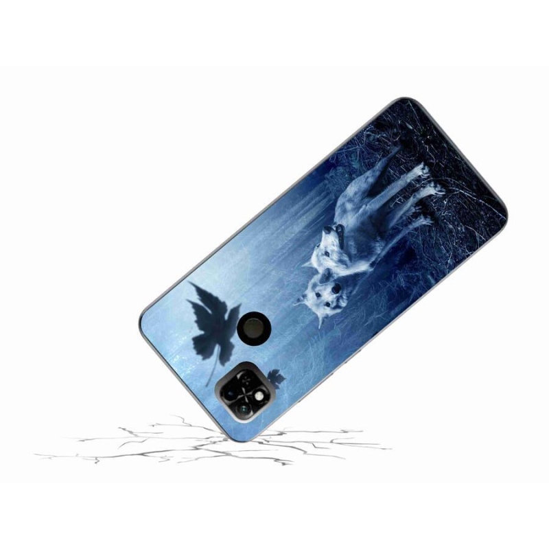 Gél borítás mmCase a Xiaomi Redmi 10A számára - farkasok az erdőben