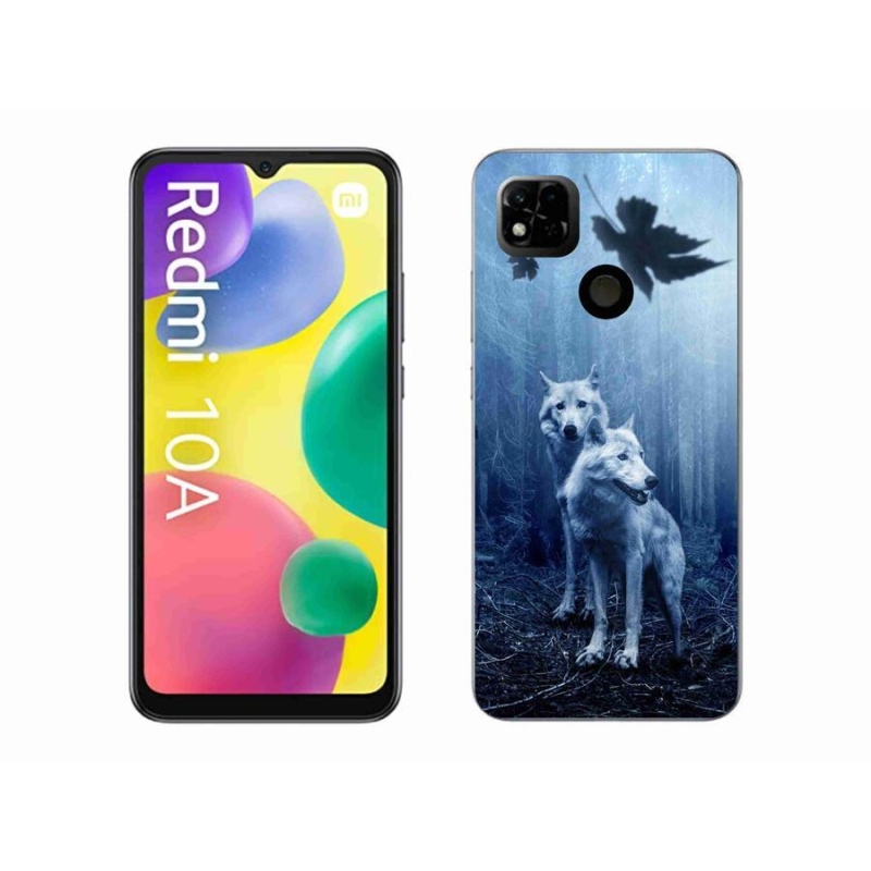 Gél borítás mmCase a Xiaomi Redmi 10A számára - farkasok az erdőben