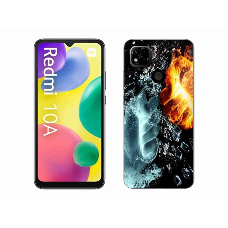 Gél borítás mmCase a Xiaomi Redmi 10A - víz és tűz számára