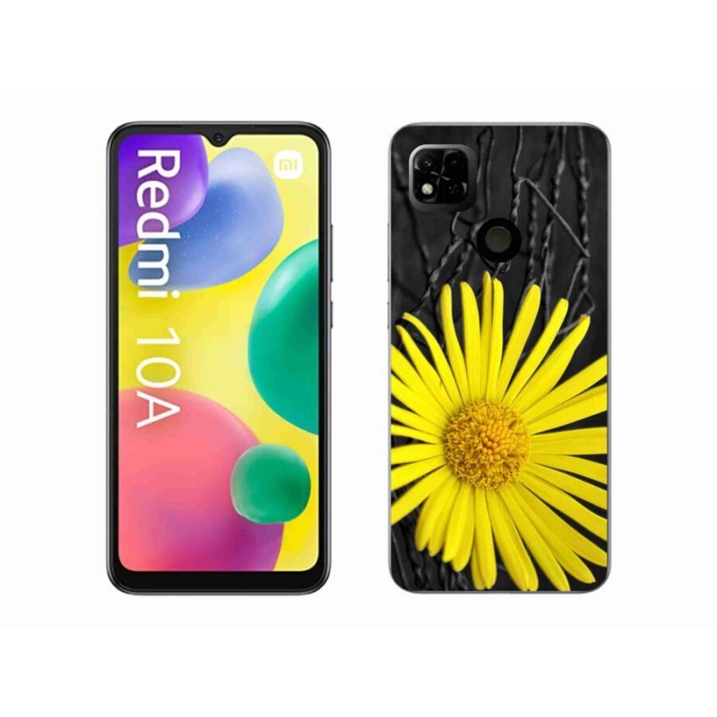 Gél borítás mmCase a Xiaomi Redmi 10A számára - sárga virág