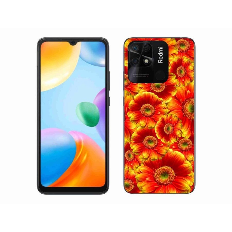 Gél borítás mmCase a Xiaomi Redmi 10C-hez - gerbera 1