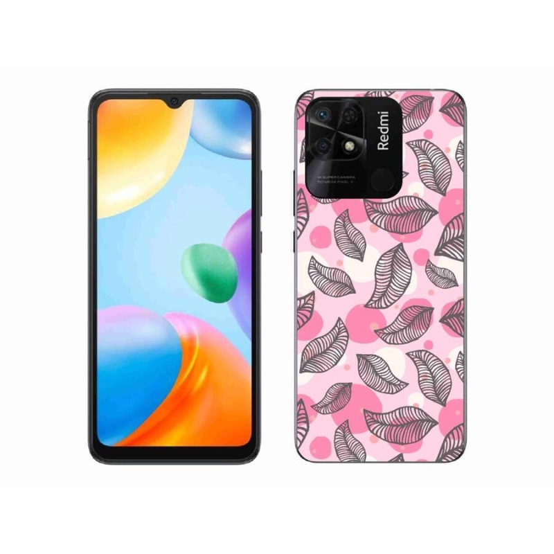 Gél borító mmCase a Xiaomi Redmi 10C-hez - rajzfilmes hulló levelek