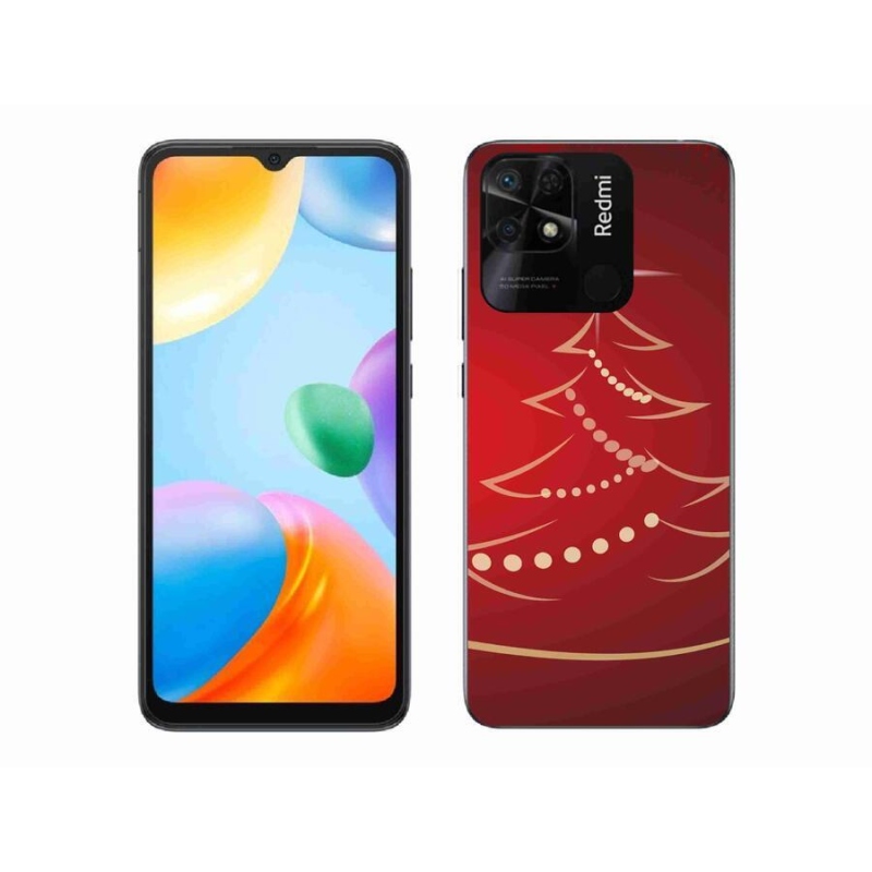 Gél borító mmCase a Xiaomi Redmi 10C-hez - karácsonyfa karikatúra