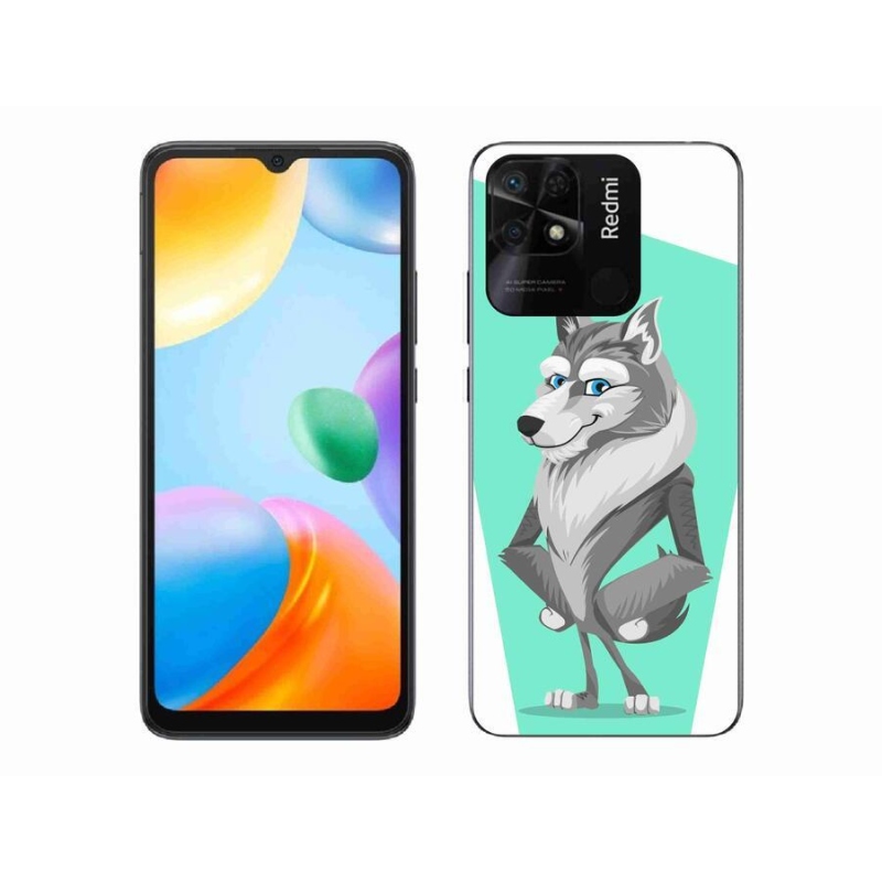 Gél borító mmCase a Xiaomi Redmi 10C-hez - rajzfilm farkas