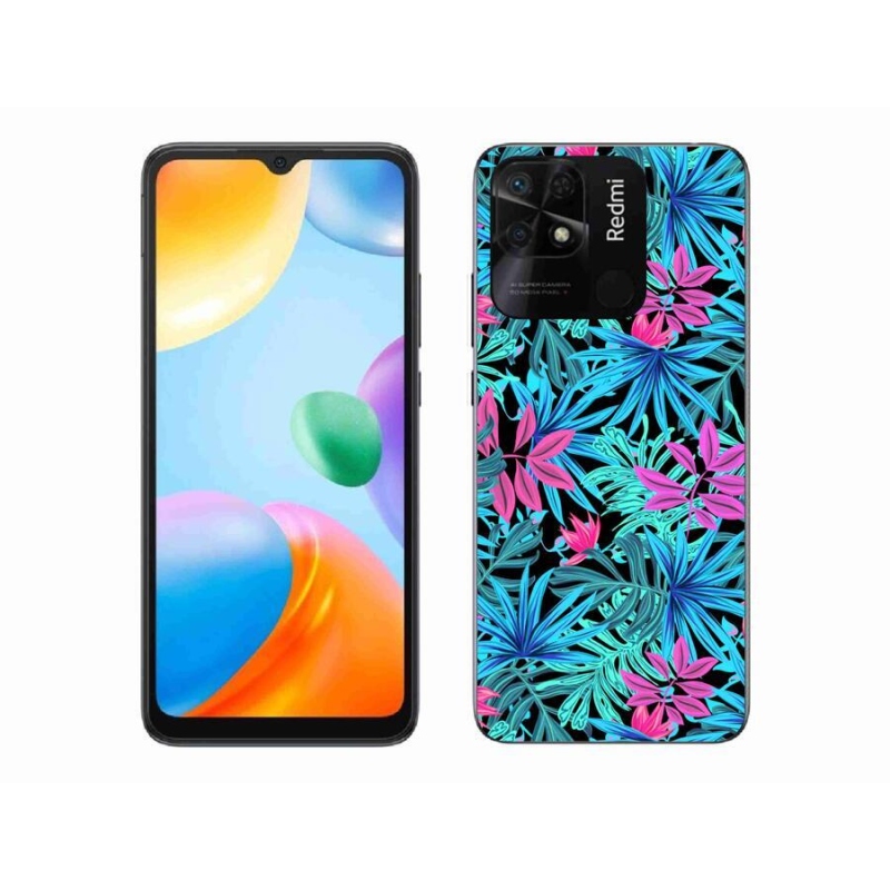 Gél borító mmCase a Xiaomi Redmi 10C-hez - virágok 3
