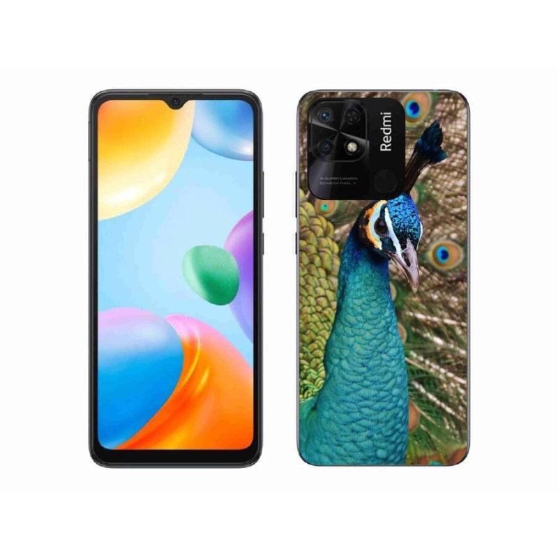 Gél borítás mmCase a Xiaomi Redmi 10C-hez - páva