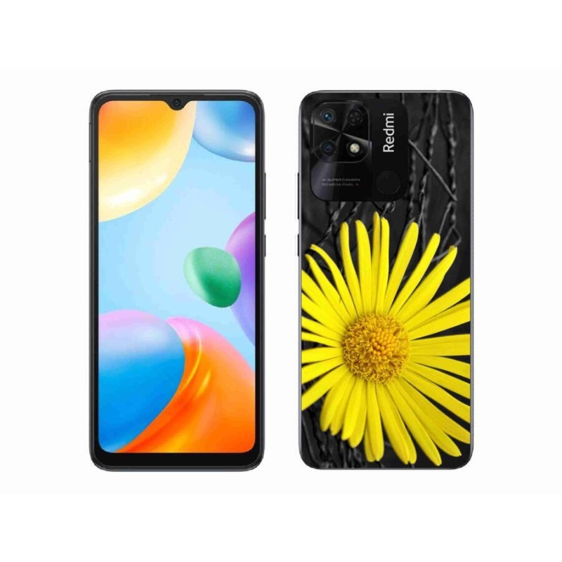 Gél borítás mmCase a Xiaomi Redmi 10C-hez - sárga virág