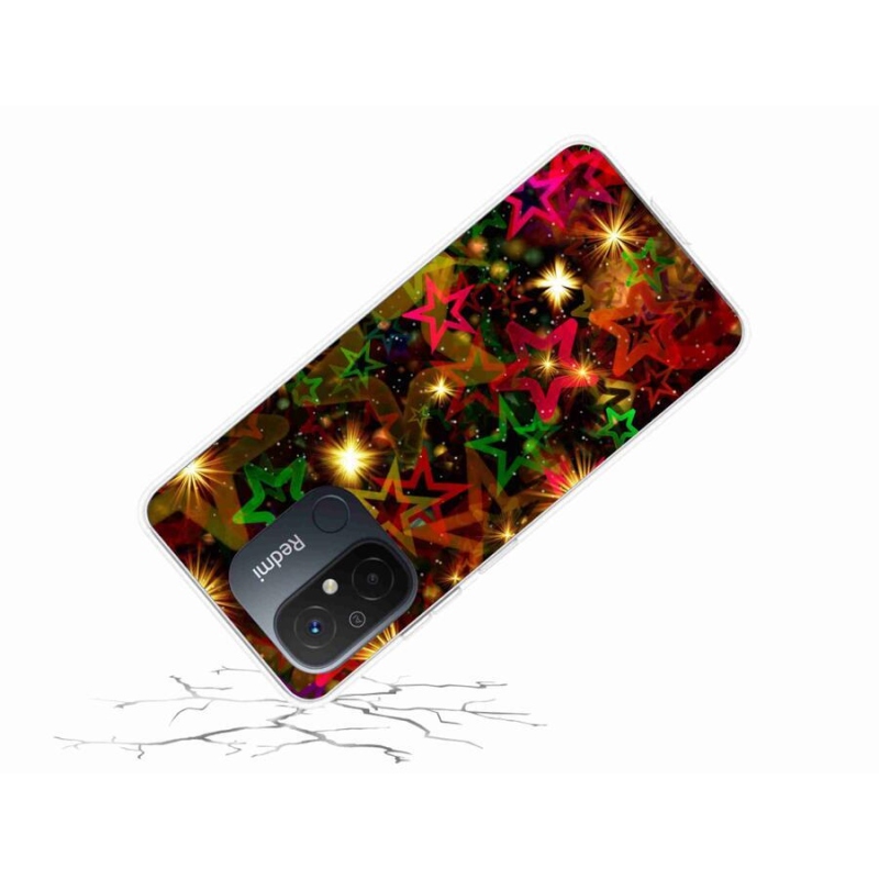 Gél borítás mmCase a Xiaomi Redmi 12C-hez - színes csillagok