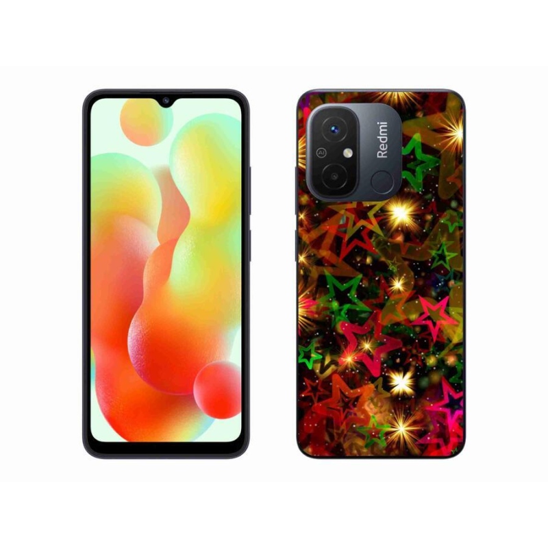Gél borítás mmCase a Xiaomi Redmi 12C-hez - színes csillagok