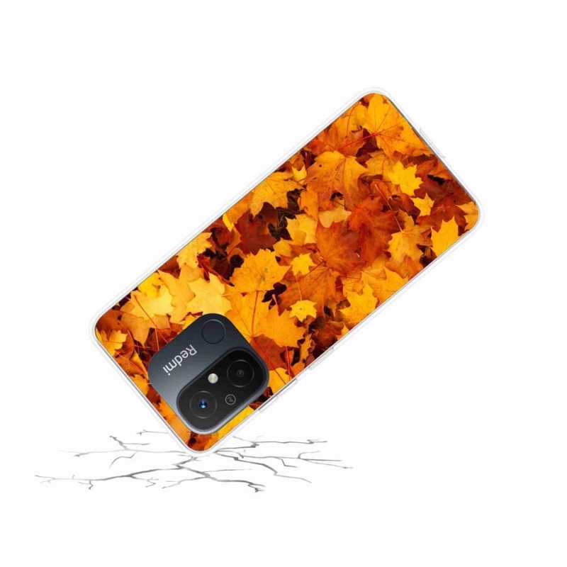 Gél borítás mmCase a Xiaomi Redmi 12C-hez - juharlevelek
