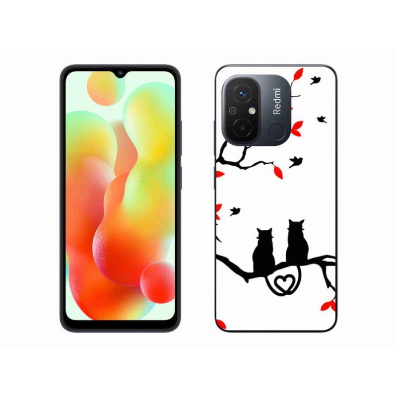Gél borító mmCase a Xiaomi Redmi 12C-hez - macska szeretet