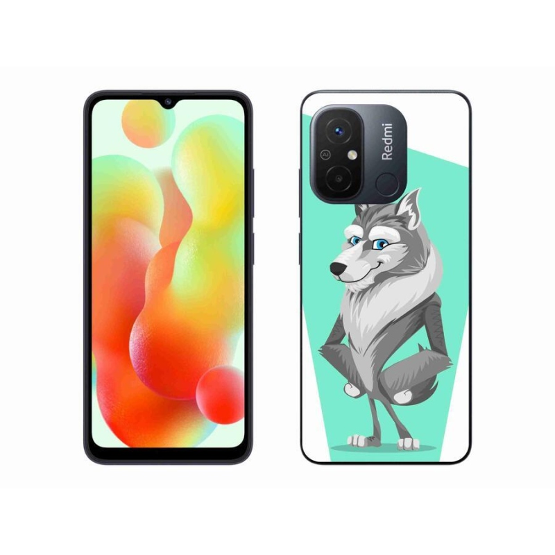 Gél borítás mmCase a Xiaomi Redmi 12C-hez - rajzfilm farkas